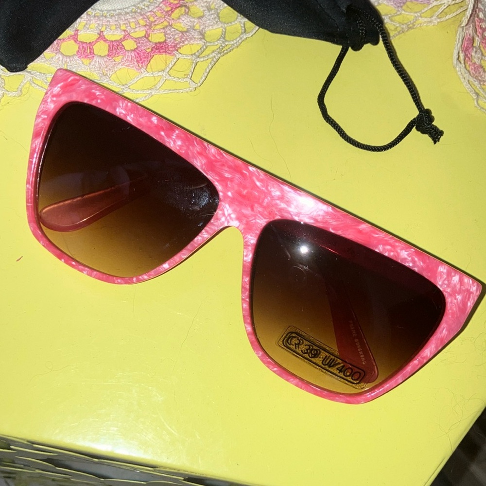 Vintage 80's RETRO FLAT TOP SUNGLASSES - Picture 14 of 15